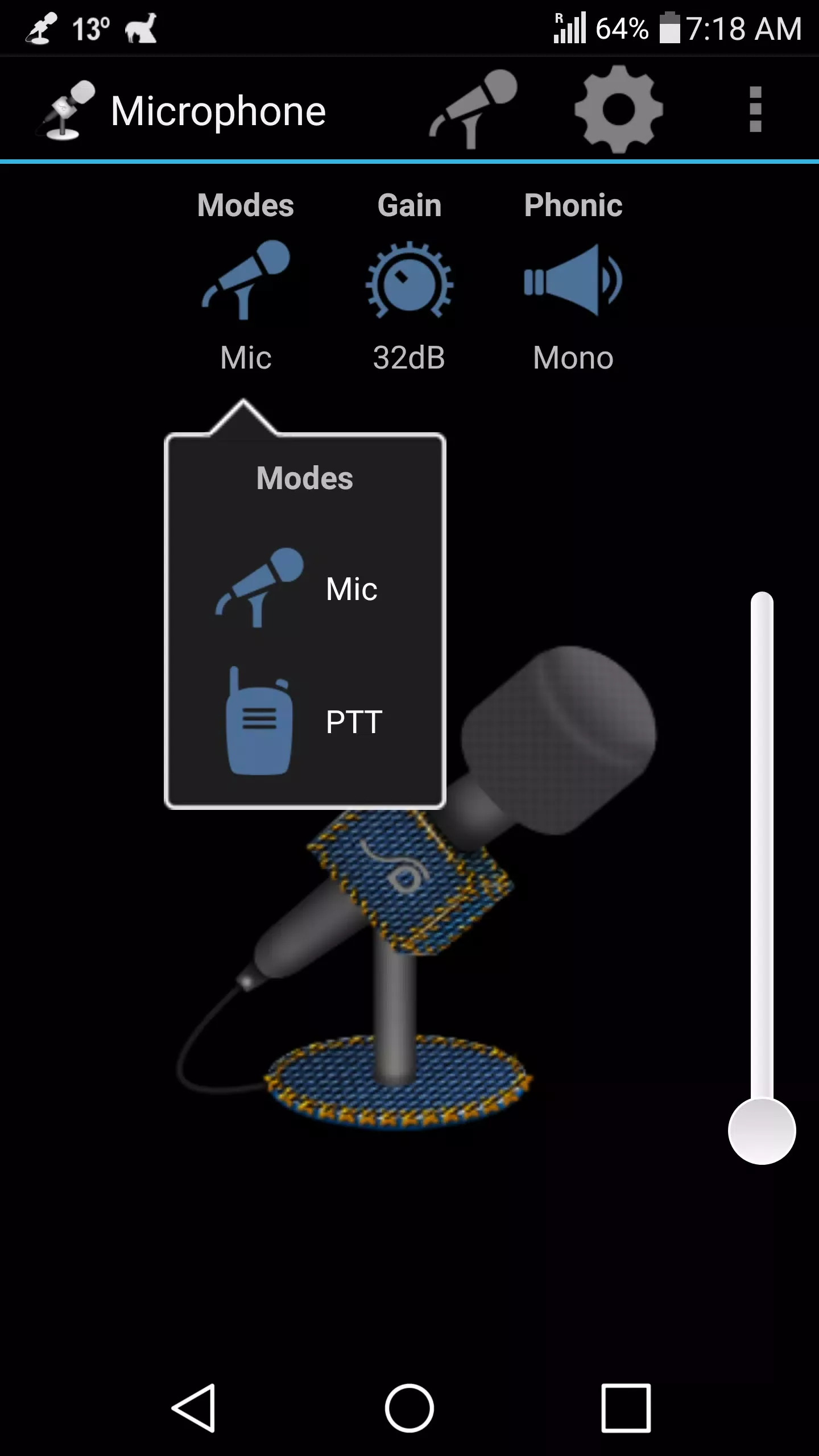 Microphone screenshot