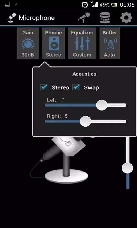 Microphone screenshot