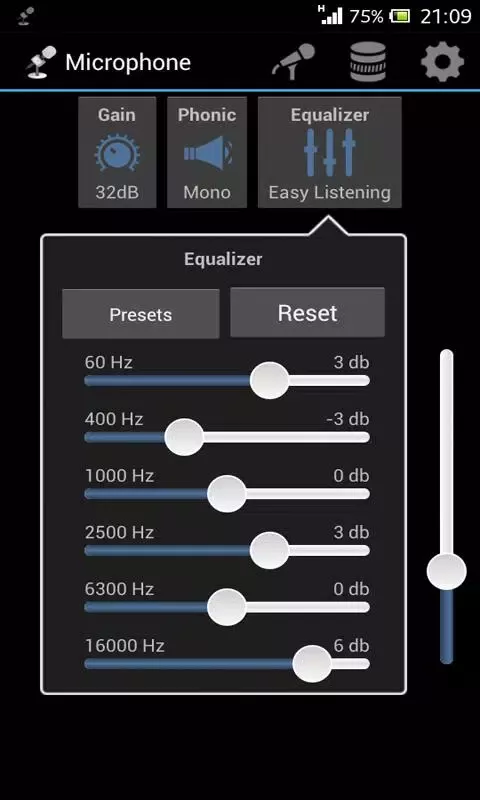 Microphone screenshot