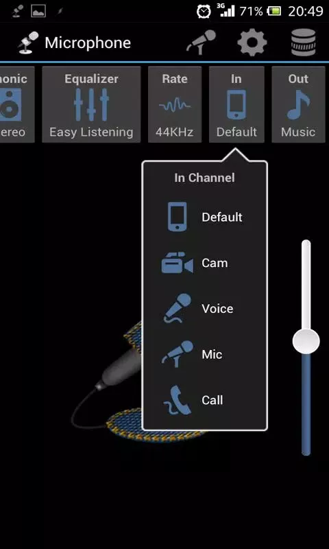 Microphone screenshot