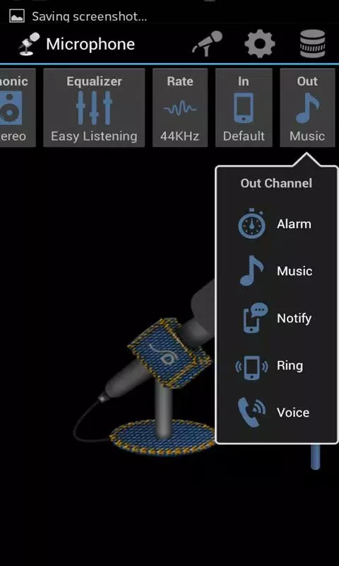 Microphone screenshot