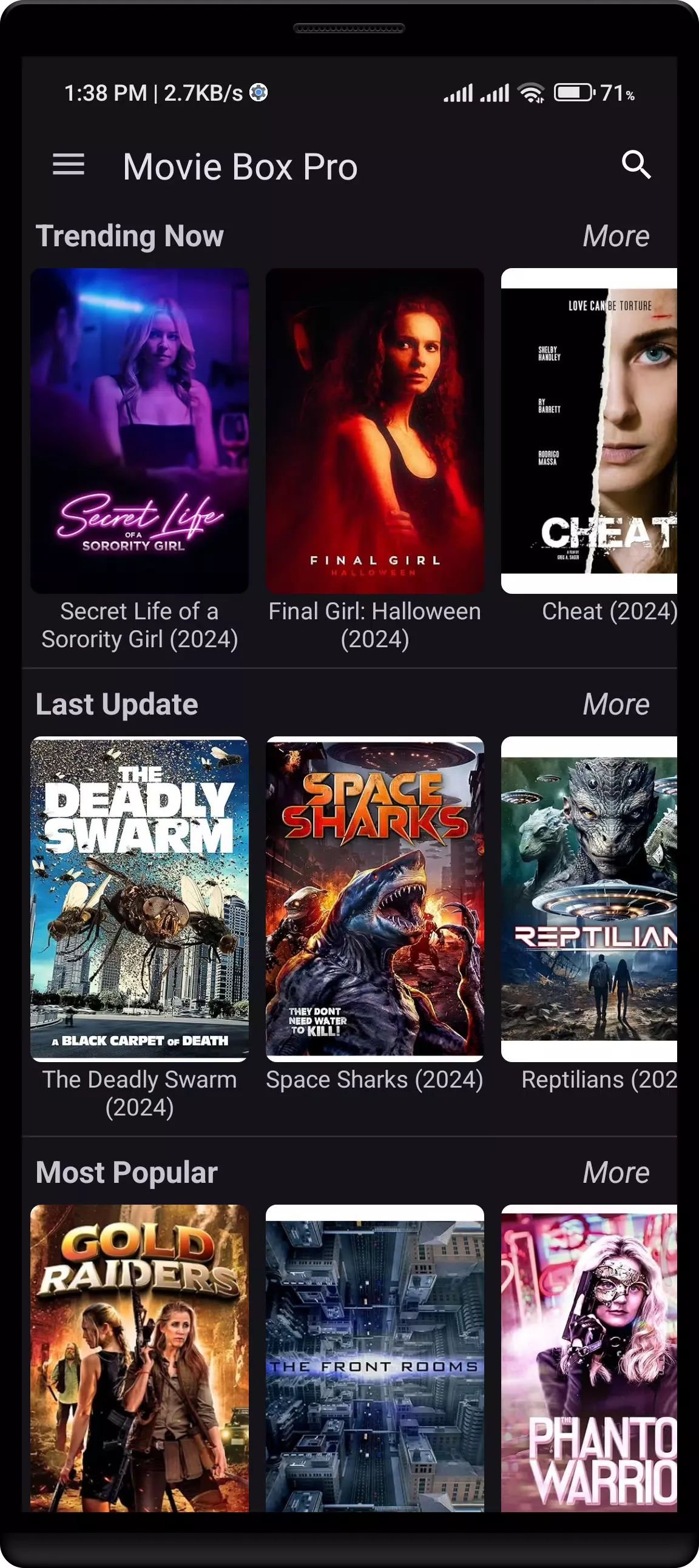 Moviebox Pro screenshot
