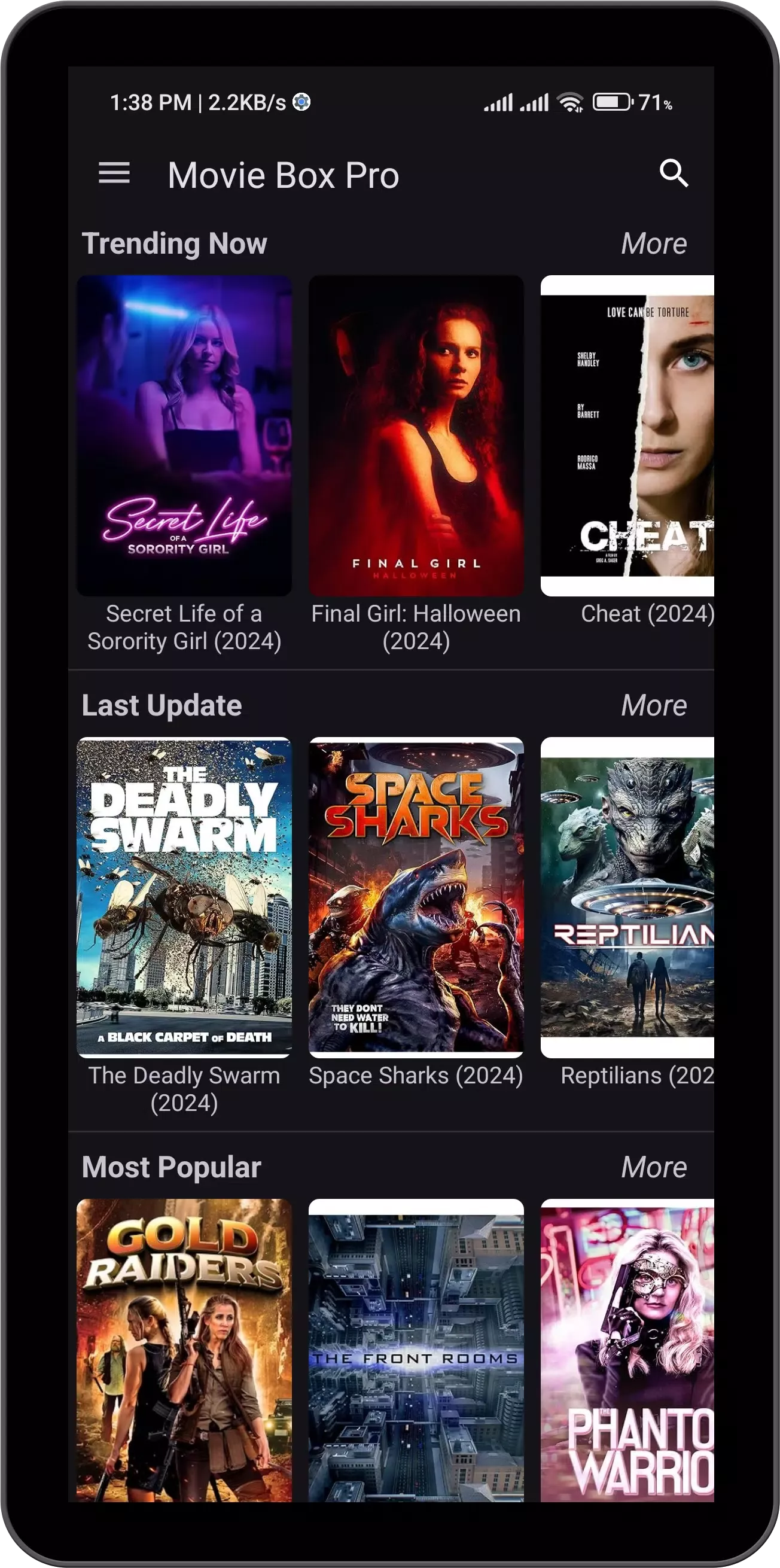 Moviebox Pro screenshot