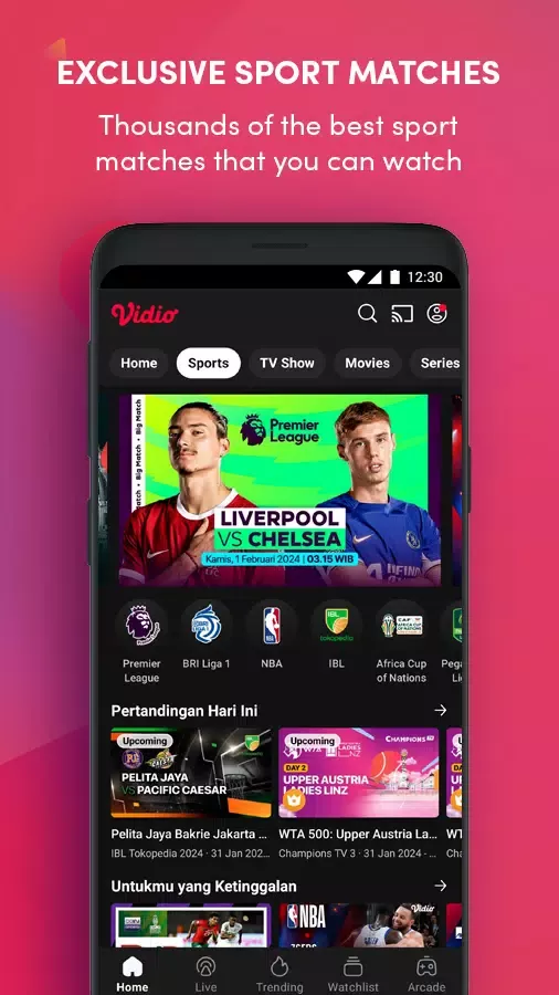 Vidio screenshot