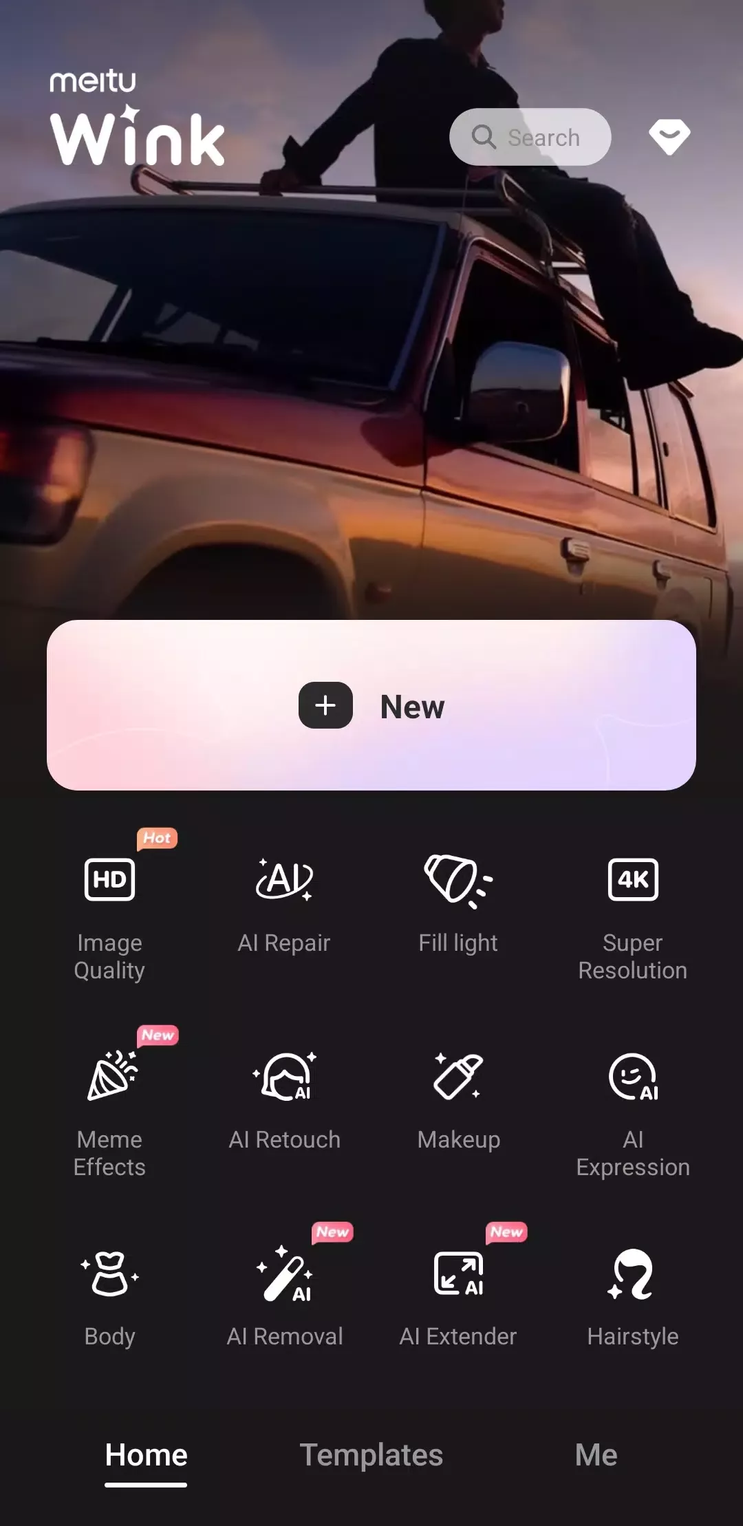 Wink screenshot