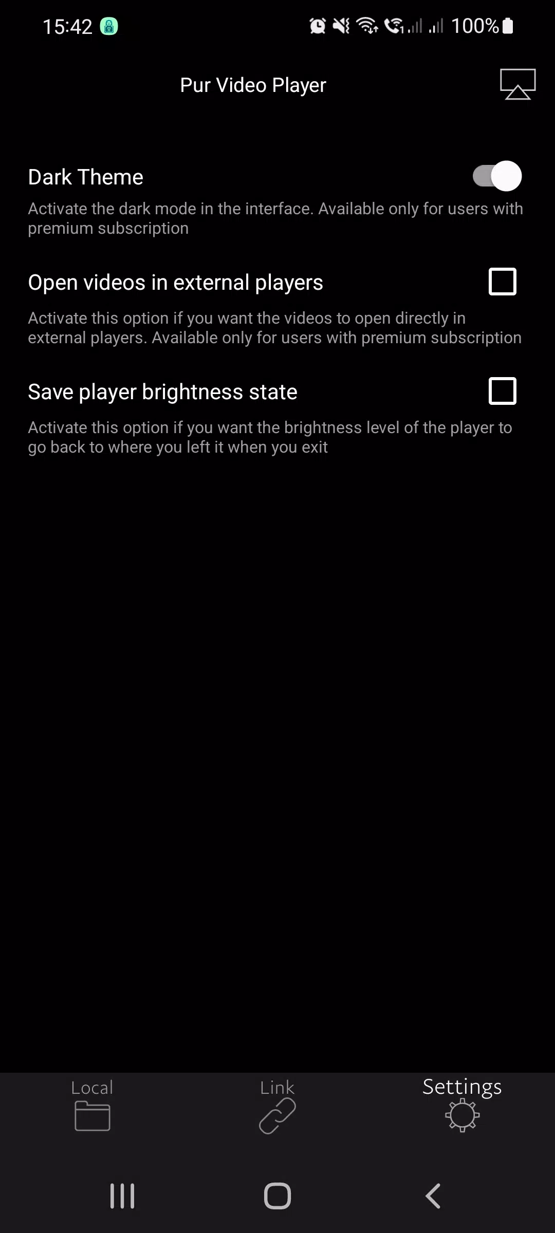 Pur Video Player screenshot