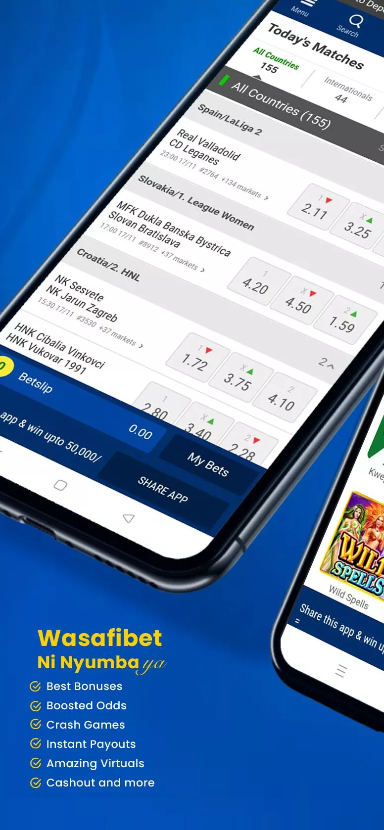 Wasafibet – Sportsbook, Casino screenshot