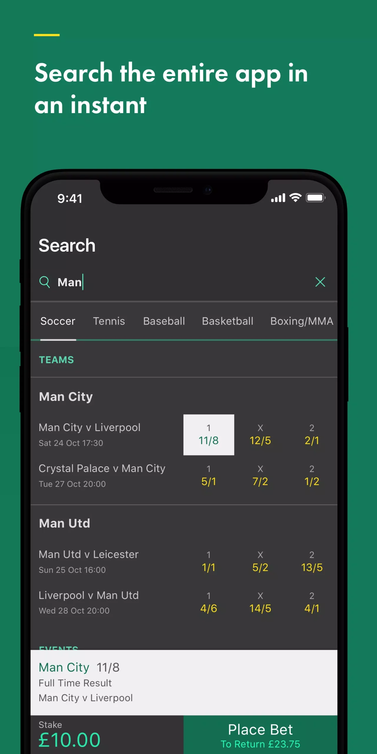 bet365 screenshot