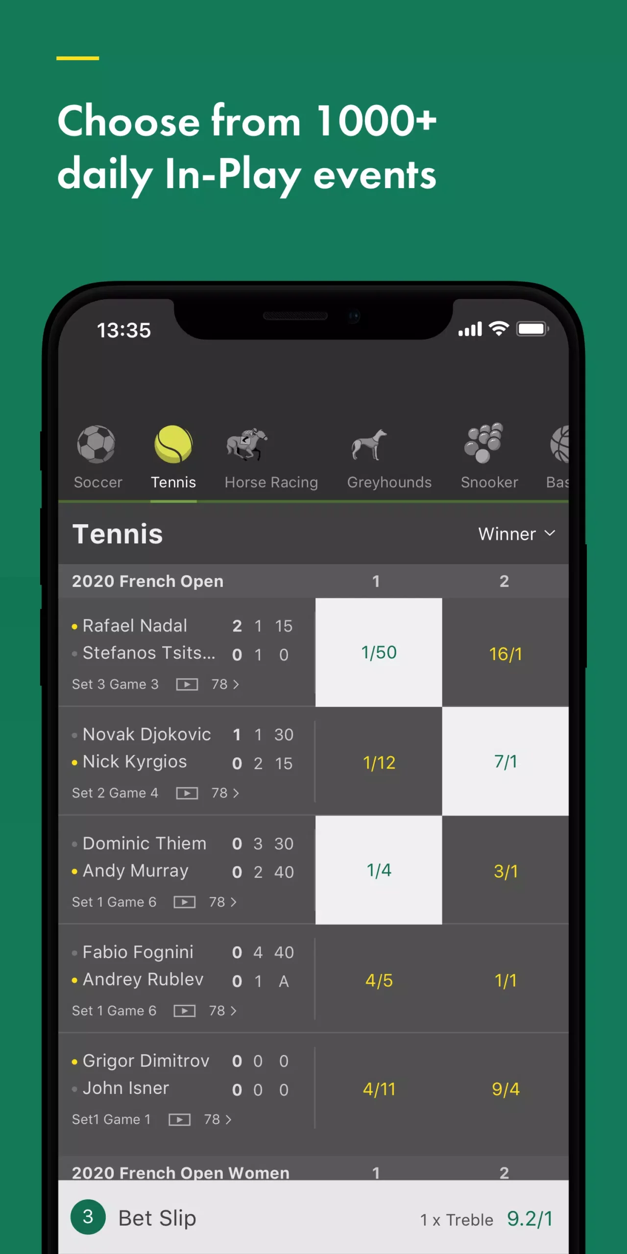 bet365 screenshot